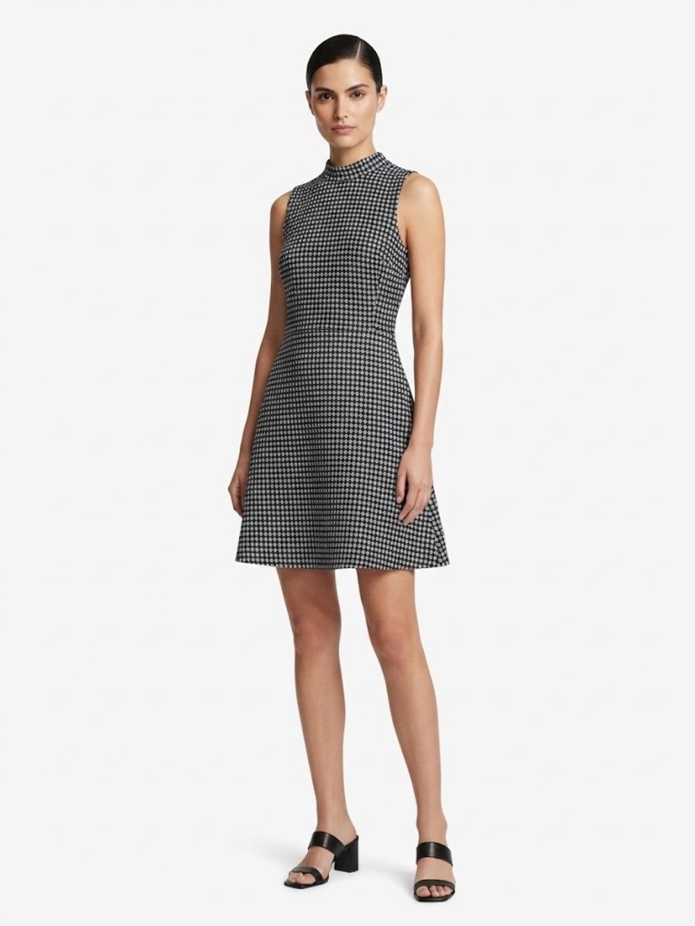 Theory High Neckline Seron Textured Knit Mini Dress Size 2